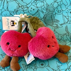 Jellycat Cherries bag charm